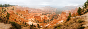 Panoramic view from Inspiration Point in Bryce Canyon National Park Utah