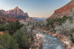 First light at the Watchman in Zion National Park