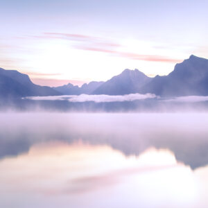 First Light at Lake McDonald print